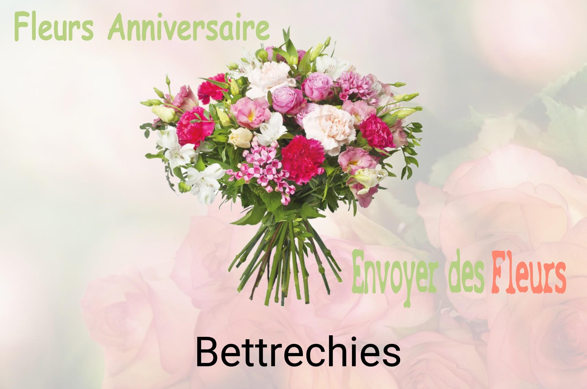 Bouquet de fleurs d’anniversaire livré à Bettrechies