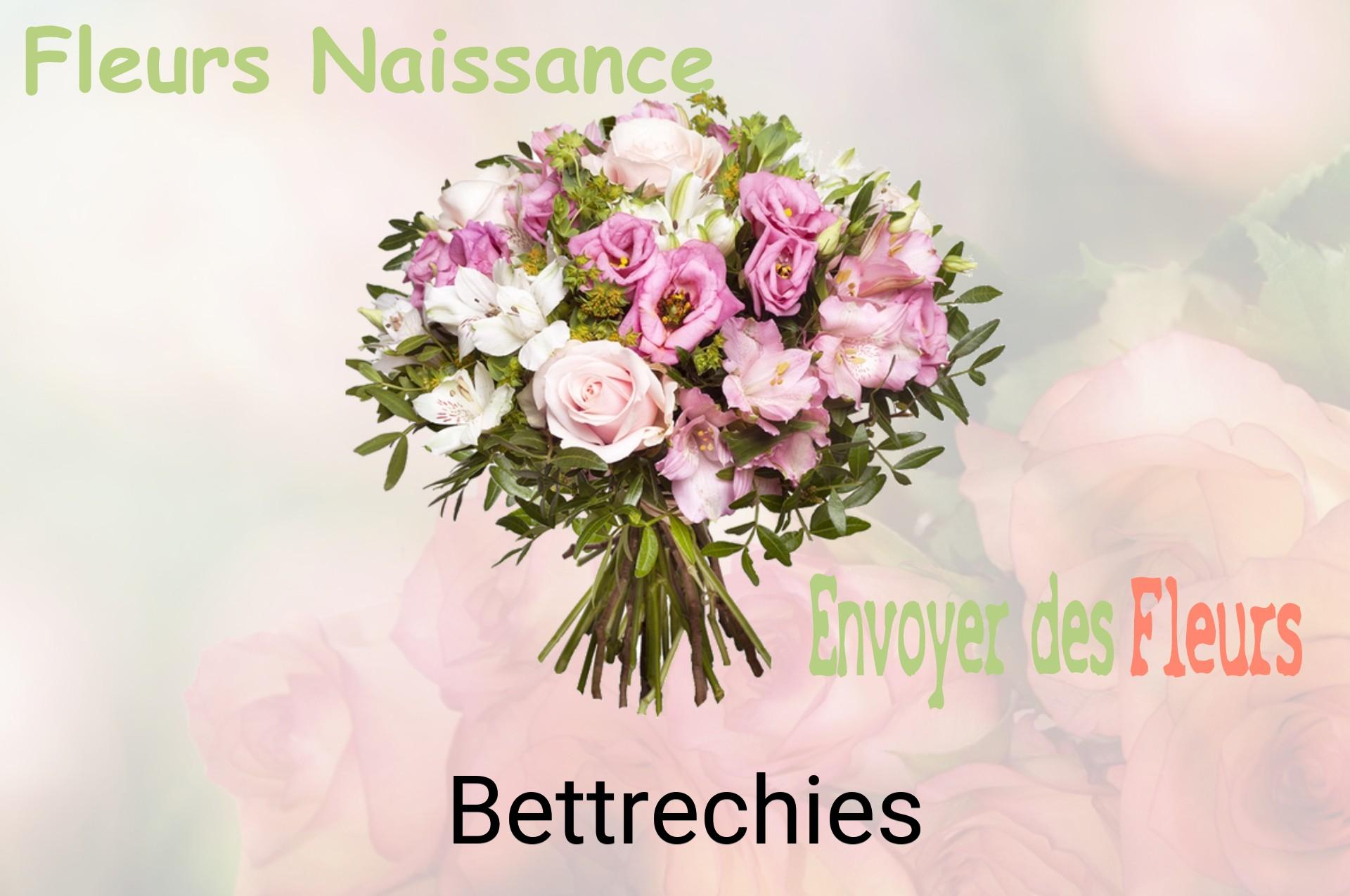 Bouquet de fleurs de naissance livré à Bettrechies